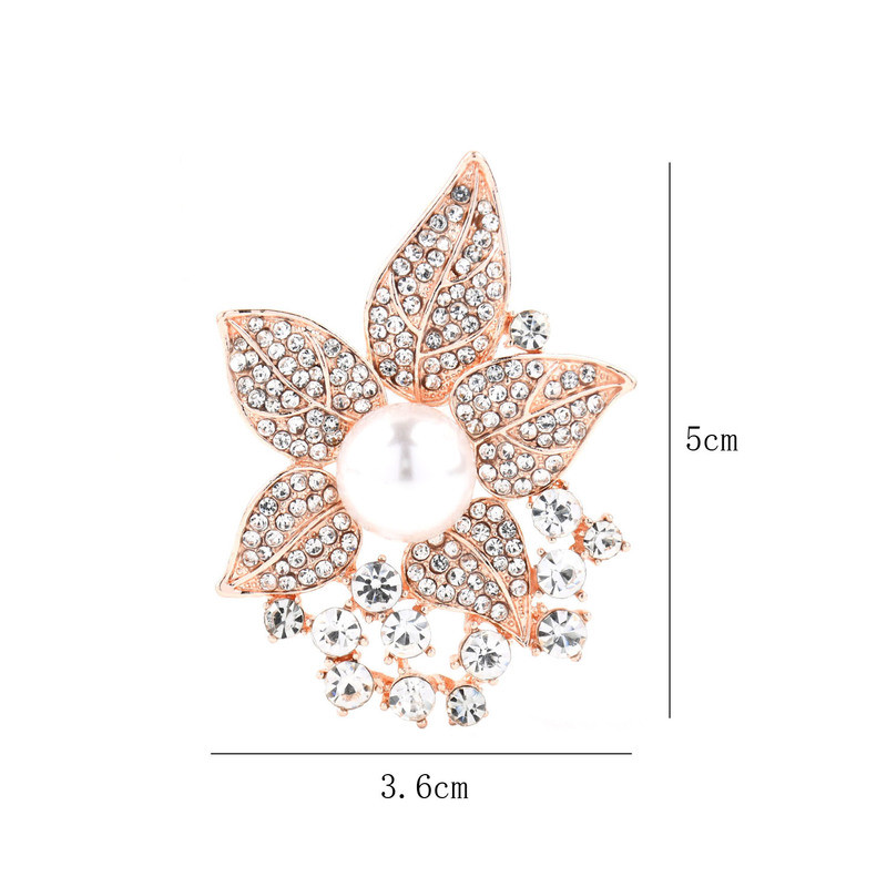 Strasuri delicate frunze de copac broșe perle ace pentru femei plantă drăguță broșă creativă ace bijuterii