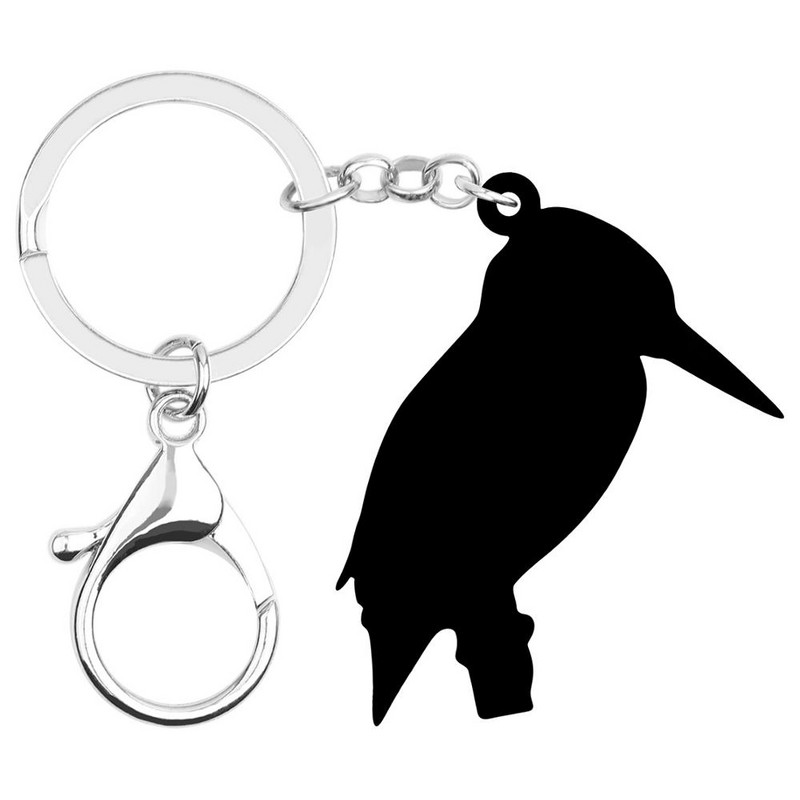 Breloc Bonsny acrilic dulce kingfisher Breloc chei pasăre animal drăguț Breloc bijuterii pentru femei, copii, adolescenți, cadouri de modă