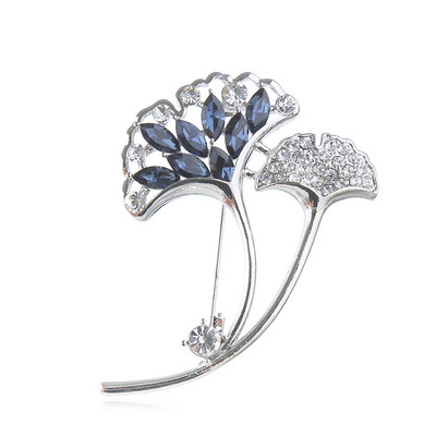 Xingyunday Ginkgo lapų sagė moteriška sintetinė perlinė sagė sagė fiksuota drabužių rudens ir žiemos palto aksesuarai