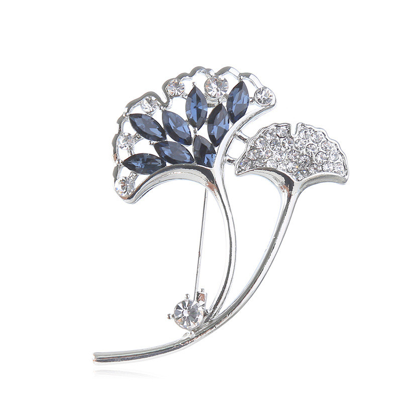 Xingyunday Ginkgo lapų sagė moteriška sintetinė perlinė sagė sagė fiksuota drabužių rudens ir žiemos palto aksesuarai