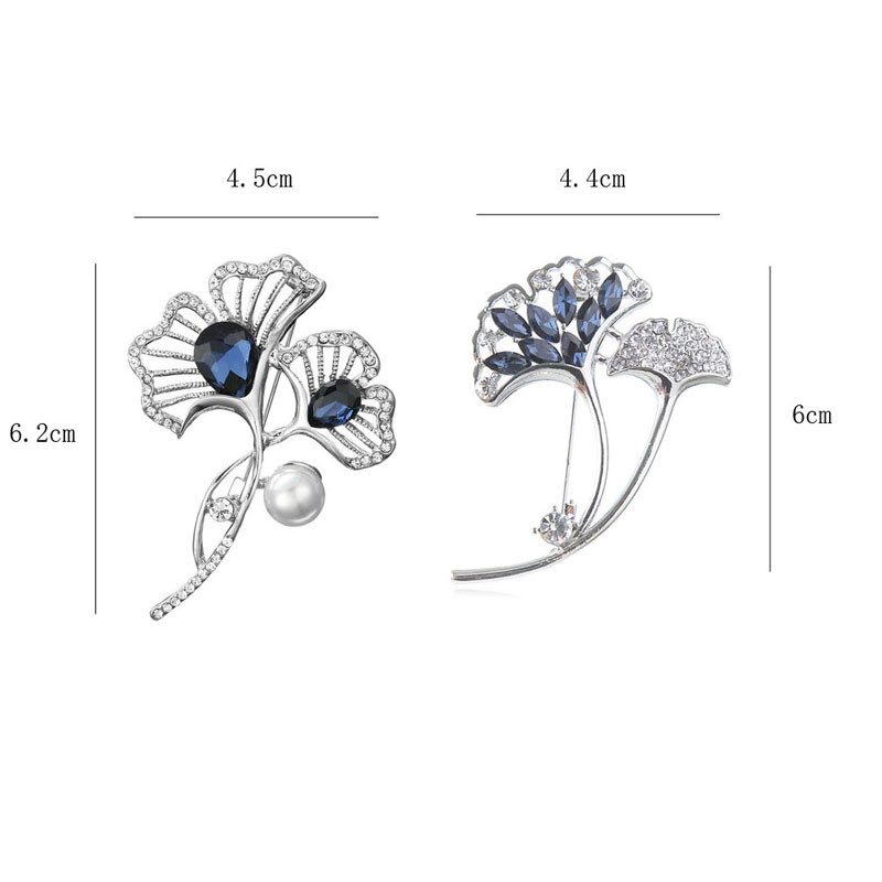 Xingyunday Ginkgo lapų sagė moteriška sintetinė perlinė sagė sagė fiksuota drabužių rudens ir žiemos palto aksesuarai