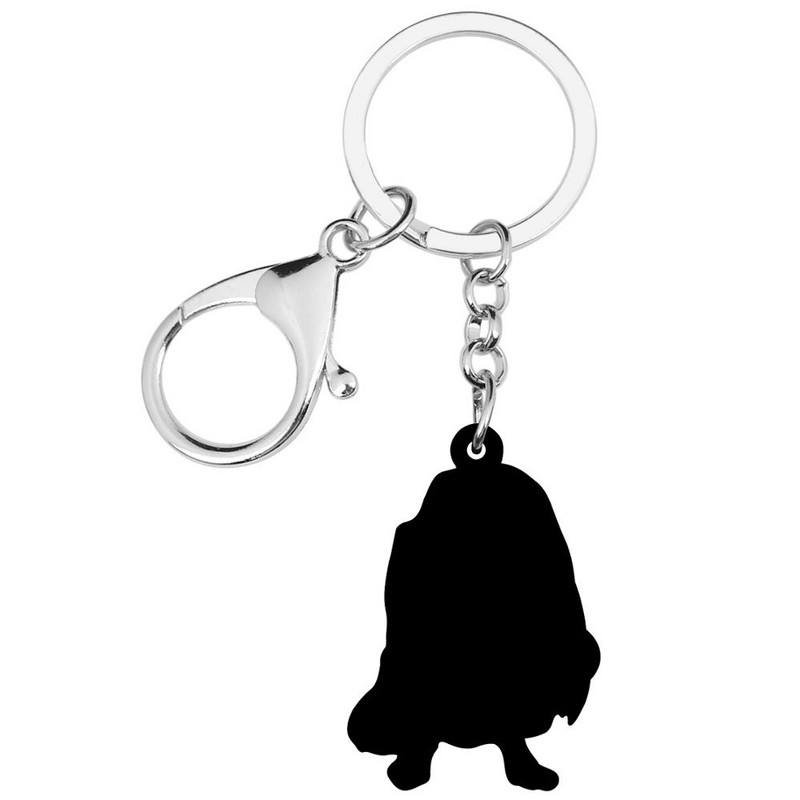 Bonsny Acrilic Ziua Îndrăgostiților Cavalier King Charles Spaniel Câine Breloc Inel Geanta Poșeta Mașină Breloc Pentru Femei Fată Cadou Adolescent