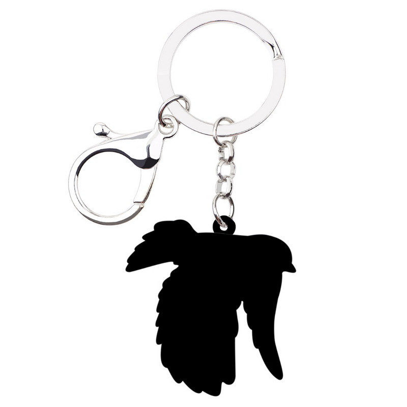 Bonsny Acrilic Sweet Blue Tit Bird Breloc Breloc Suport Inel Bijuterii Cadou Animal drăguț pentru Femei Fete Geantă Portofel de mașină Brelocuri