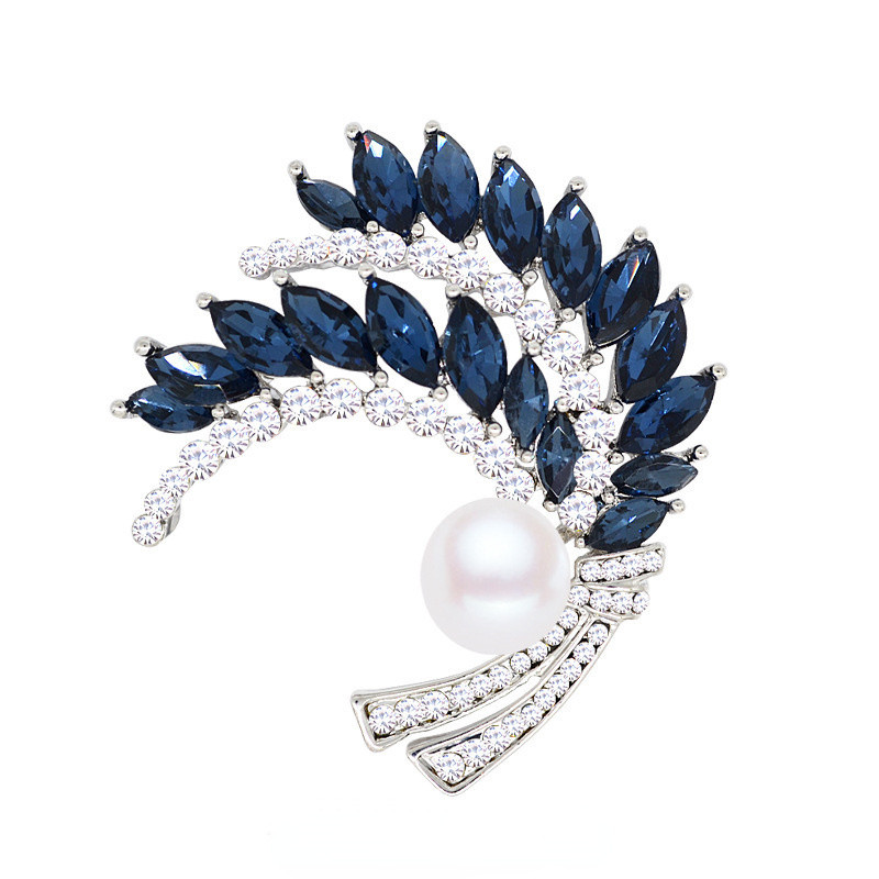 3 culori Versiune coreeană aliaj broșă cu urechi de grâu cu strasuri, tendință de moda feminină, corsaj de cristal, accesorii pentru îmbrăcăminte