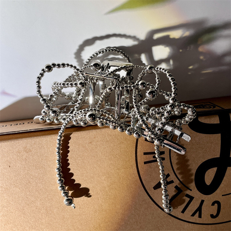 2022 Agrafă de păr tip fluture lichid metal pentru femei pentru spate clemă de prindere pentru cap Bandă geometrică Accesorii de păr la modă pentru femei