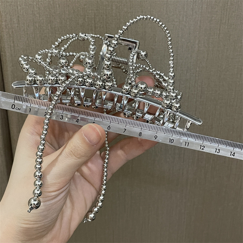 2022 Agrafă de păr tip fluture lichid metal pentru femei pentru spate clemă de prindere pentru cap Bandă geometrică Accesorii de păr la modă pentru femei