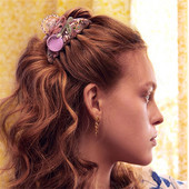 Moda coreeană fete dulci cu strasuri ac de păr Y2K Accesorii de păr pentru femei Vis romanticAcetat gheare de păr Barrette de păr