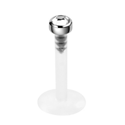 1 db G23 Titanium Bioplast rugalmas Labret Stud ajakpiercing gyűrűk 16g fülporcok Tragus Helix piercing divat lány ékszerek