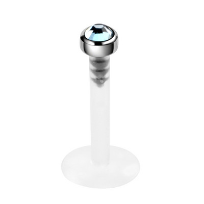 1 db G23 Titanium Bioplast rugalmas Labret Stud ajakpiercing gyűrűk 16g fülporcok Tragus Helix piercing divat lány ékszerek