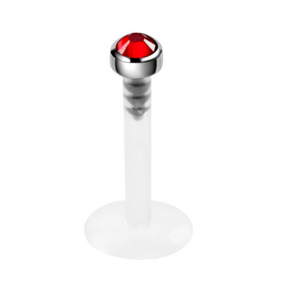 1 db G23 Titanium Bioplast rugalmas Labret Stud ajakpiercing gyűrűk 16g fülporcok Tragus Helix piercing divat lány ékszerek