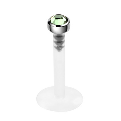 1 db G23 Titanium Bioplast rugalmas Labret Stud ajakpiercing gyűrűk 16g fülporcok Tragus Helix piercing divat lány ékszerek