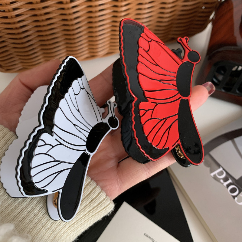 2023, vară, temperament francez, fluture, acetat, gheare de păr, dimensiune mare, crab, accesorii de păr, elegante, vintage