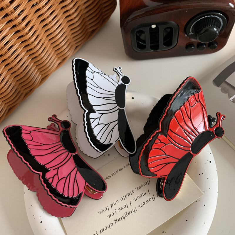 2023, vară, temperament francez, fluture, acetat, gheare de păr, dimensiune mare, crab, accesorii de păr, elegante, vintage