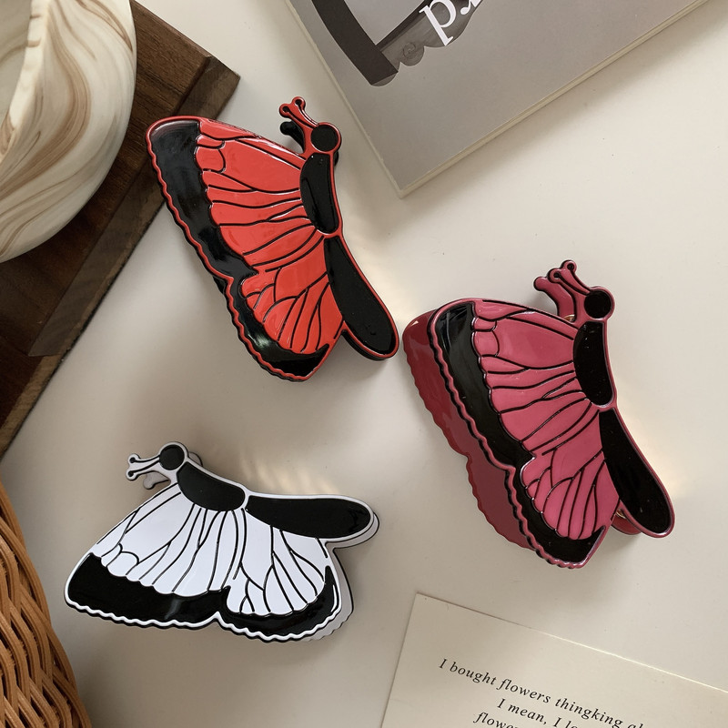 2023, vară, temperament francez, fluture, acetat, gheare de păr, dimensiune mare, crab, accesorii de păr, elegante, vintage