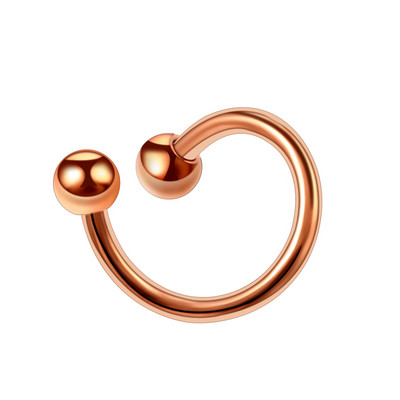 1PC Inele de nas labret răsucite în spirală de titan Piercing 16G în formă de S pentru cartilajul urechii Helix Oreja Piercing Accesorii pentru corp Bijuterii