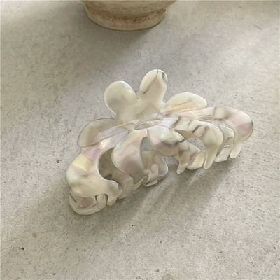 2023 de primăvară, flori de culoare la modă, gheare de păr din acetat, fotografii de călătorie, accesorii de păr pentru femei, agrafă de păr de crab de dimensiuni mari