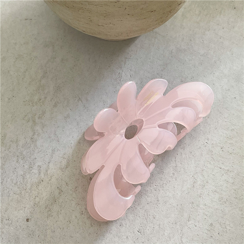 2023 de primăvară, flori de culoare la modă, gheare de păr din acetat, fotografii de călătorie, accesorii de păr pentru femei, agrafă de păr de crab de dimensiuni mari