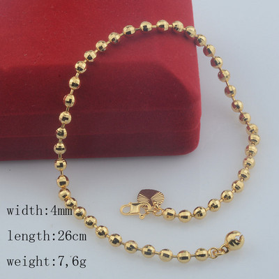 Seval Stil Femei Dama Galben Aur Culoare Link Ball Inima Braci de glezna Lanturi
