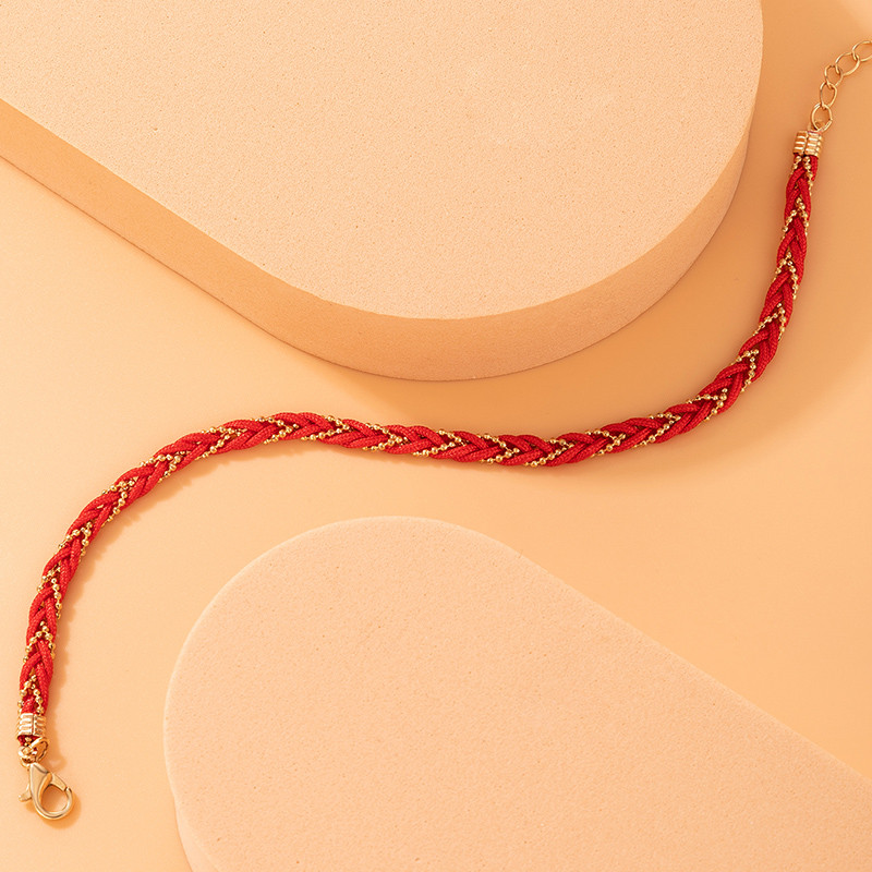 Tocona frânghie colorată lanț pentru picioare, aliaj boem, metal, glezne reglabile, lucrate manual pentru femei, accesorii de bijuterii de vară