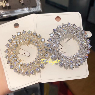 Cadou de lux, cerc, broșe rotunde, cupru, bărbați, femei, costum, ace de rever, bijuterii de birou, strălucitoare, accesoriu pentru banchet de petrecere