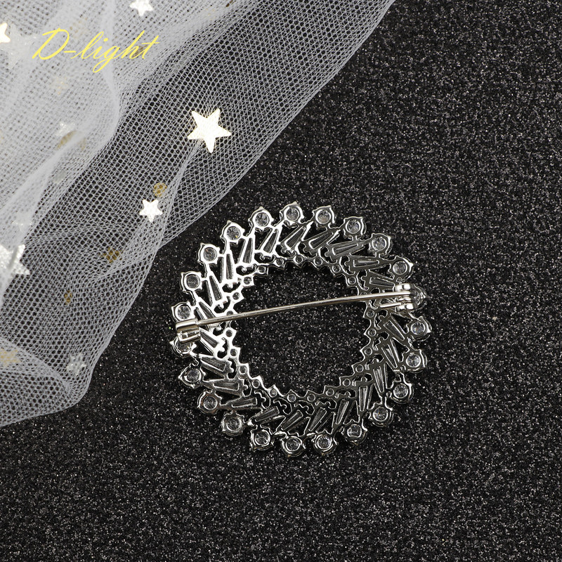 Cadou de lux, cerc, broșe rotunde, cupru, bărbați, femei, costum, ace de rever, bijuterii de birou, strălucitoare, accesoriu pentru banchet de petrecere