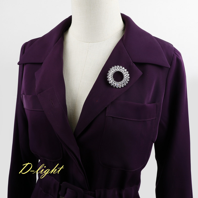 Cadou de lux, cerc, broșe rotunde, cupru, bărbați, femei, costum, ace de rever, bijuterii de birou, strălucitoare, accesoriu pentru banchet de petrecere