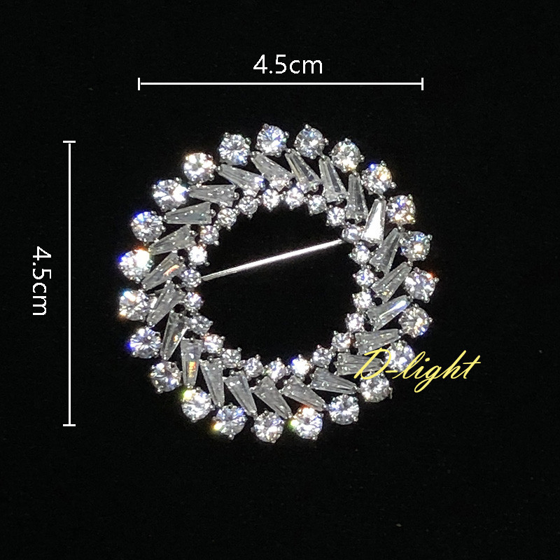 Cadou de lux, cerc, broșe rotunde, cupru, bărbați, femei, costum, ace de rever, bijuterii de birou, strălucitoare, accesoriu pentru banchet de petrecere