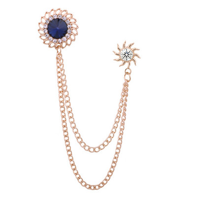 Broșă cu geometrie de cristal retro, lanț cu ciucuri, ace pentru rever, pentru costum pentru bărbați, guler de cămașă, bijuterii de modă, broșe pentru femei, accesorii