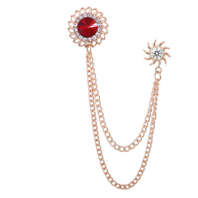 Broșă cu geometrie de cristal retro, lanț cu ciucuri, ace pentru rever, pentru costum pentru bărbați, guler de cămașă, bijuterii de modă, broșe pentru femei, accesorii