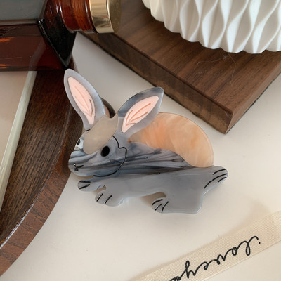 Acetat Grab Hair Clip Drăguț Iepuraș Clip De Păr Pentru Fată Anul Iepurelui Chinez Gheara De Păr Femei Accesorii De Păr