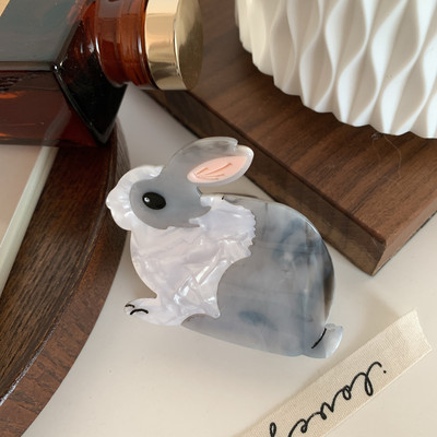 Acetat Grab Hair Clip Drăguț Iepuraș Clip De Păr Pentru Fată Anul Iepurelui Chinez Gheara De Păr Femei Accesorii De Păr