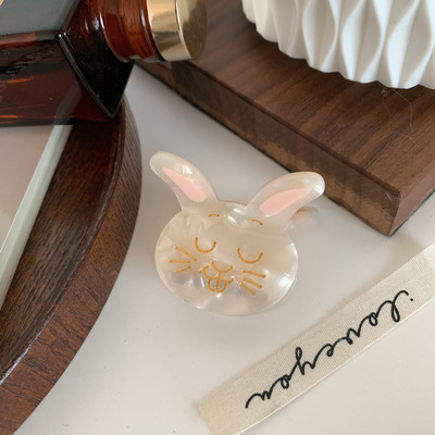 Acetat Grab Hair Clip Drăguț Iepuraș Clip De Păr Pentru Fată Anul Iepurelui Chinez Gheara De Păr Femei Accesorii De Păr