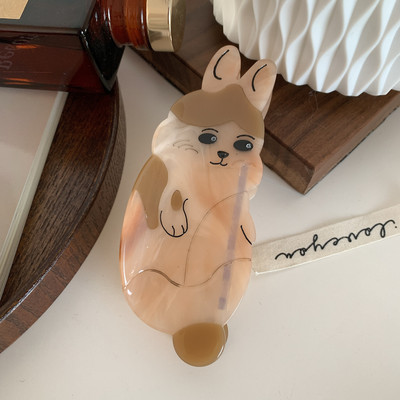 Acetat Grab Hair Clip Drăguț Iepuraș Clip De Păr Pentru Fată Anul Iepurelui Chinez Gheara De Păr Femei Accesorii De Păr