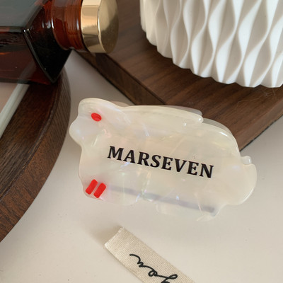 Acetat Grab Hair Clip Drăguț Iepuraș Clip De Păr Pentru Fată Anul Iepurelui Chinez Gheara De Păr Femei Accesorii De Păr