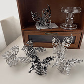 Agrafă de păr tip fluture perla metal lichid punk pentru femei 2022 New Trend Shark Clip Cyberpunk Gheare pentru păr Crab