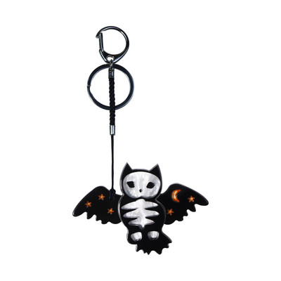 Сладък акрилен ключодържател за Деня на всички светии Бухал Ръчно изработен животински корсаж Бижута Аксесоари за жени Подаръци за момичета Бижута Acce