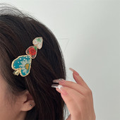 Coreea de moda email email retro floare dragoste perla duckbill clip INS dulce fetita breton clip agrafe bijuterii de lux cadou feminin