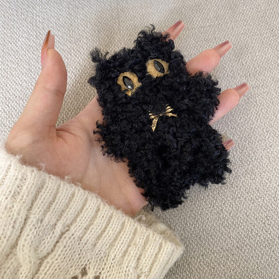 Iarna 2022, drăguț, urs, iepure, păpușă, ac de păr mare de pluș, pentru fete, clemă laterală, breton, agrafă, accesorii de păr pentru femei