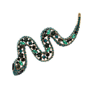 Καρφίτσες Rhinestone Large Snake για Γυναικείες Vintage Fashion Παλτό με καρφίτσα για ζώα Δώρο χειμερινού κοσμήματος