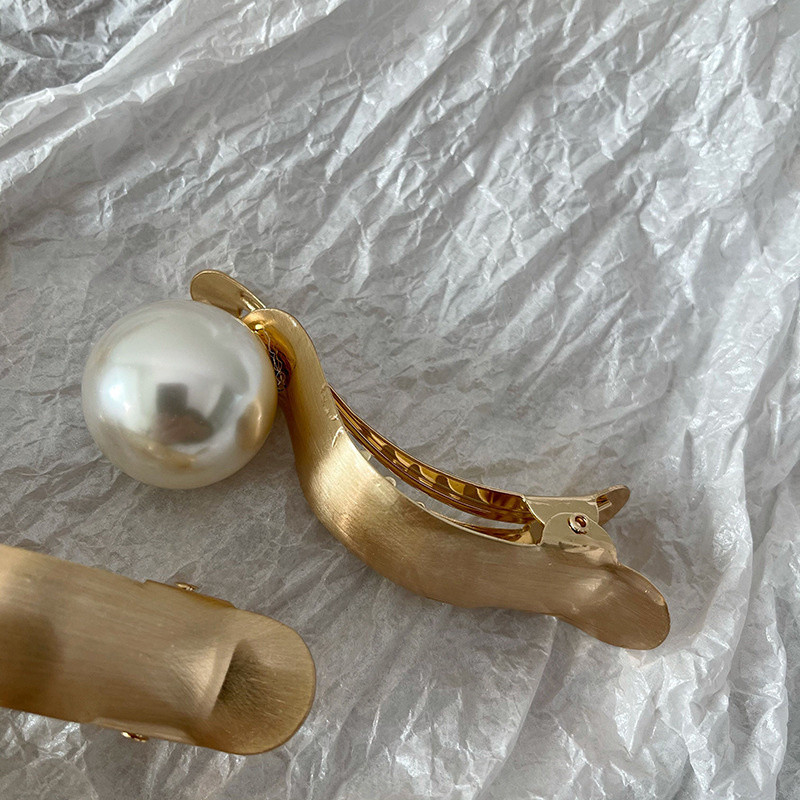 Agrafe Elegante De Păr Matal Agrafe Banane Perle Simple Pentru Femei Accesorii De Păr Agraf Fete Clip Suport Coada De Cal