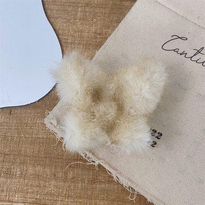 Coreea Nouă imitație de nurcă fluture gheare de păr fetiță dulce de pluș prinde de păr clemă coadă de cal femei iarnă accesoriu de păr