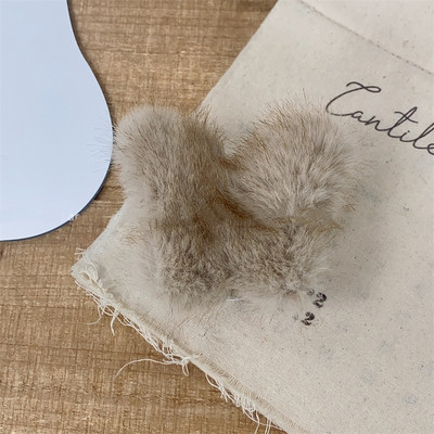 Coreea Nouă imitație de nurcă fluture gheare de păr fetiță dulce de pluș prinde de păr clemă coadă de cal femei iarnă accesoriu de păr