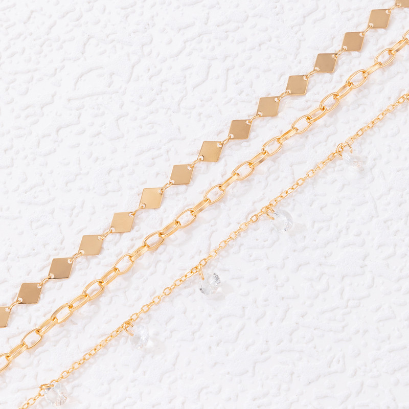 Tocona Piatră de cristal de lux Lanț de picior gros pentru femei Pretty Butterfly Ajustable Ciciucuri glezne Bijuterii 2buc/seturi 20075