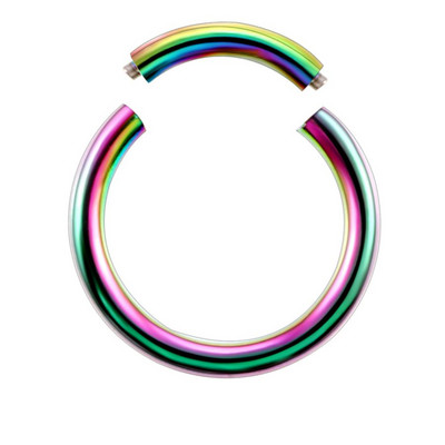 1PC segment de titan Piercing pentru ureche Inel pentru nas Captive Cerc pentru nas Septum Ureche Tragus Piercing Clip pe cercel Bijuterii de modă 14g & 16g