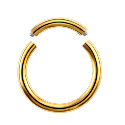 1PC segment de titan Piercing pentru ureche Inel pentru nas Captive Cerc pentru nas Septum Ureche Tragus Piercing Clip pe cercel Bijuterii de modă 14g & 16g