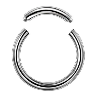 1PC segment de titan Piercing pentru ureche Inel pentru nas Captive Cerc pentru nas Septum Ureche Tragus Piercing Clip pe cercel Bijuterii de modă 14g & 16g
