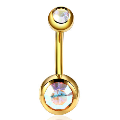 1PC titan cristal șurub șurub inel pentru buric Helix piercing Boemia Ombligo pircing femeie sexy inele cu clopoțel bijuterii pentru corp