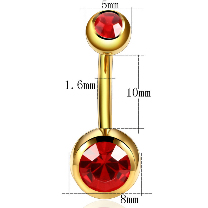 1PC titan cristal șurub șurub inel pentru buric Helix piercing Boemia Ombligo pircing femeie sexy inele cu clopoțel bijuterii pentru corp