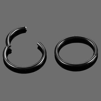 1PC Титаниев безшевен шарнирен сегмент Ухо Helix Tragus Ring Hoop Nose Ring Преграда Clicker Устни Вежди Пиърсинг на зърната Бижута 18G