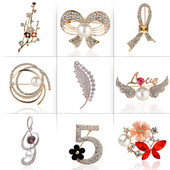 Branșă de flori Broșă de damă pentru costum Broșă elegantă vintage Ace Bijuterii frumoase Cadou Broche De Flores